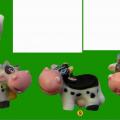 La vache amour est dans le pre 10 feves thema 2019